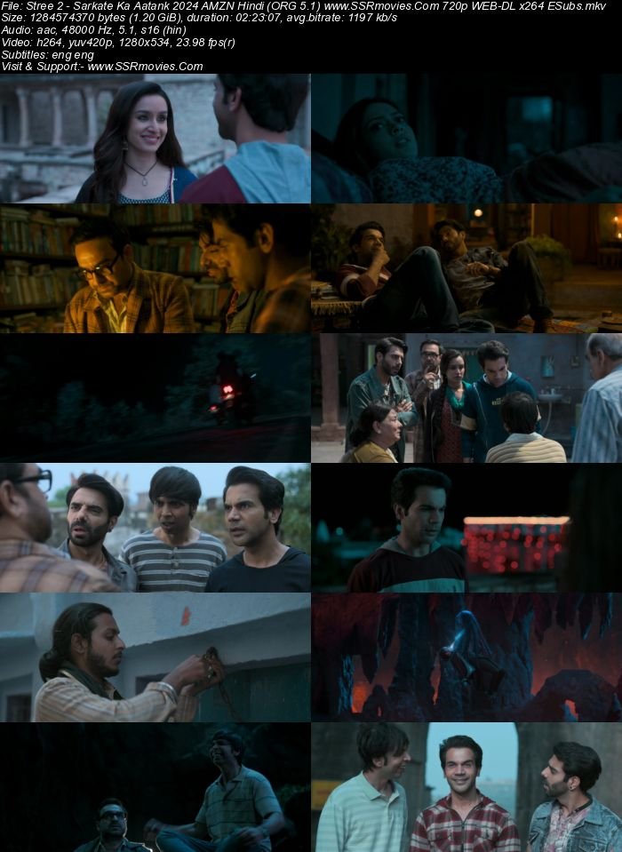 Stree 2 2024 Hindi (ORG 5.1) True 4K 1080p 720p 480p WEB-DL x264 ESubs Complete Film