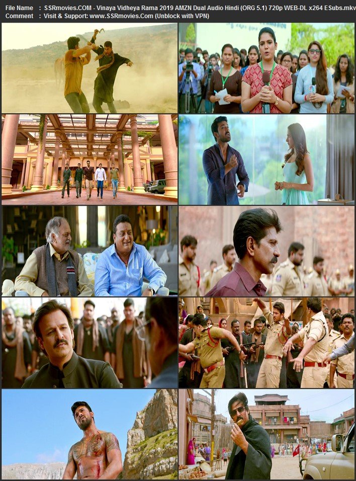 Vinaya Vidheya Rama 2019 Dual Audio Hindi (ORG 5.1) 1080p 720p 480p WEB-DL x264 ESubs Vinaya Vidheya Rama 2019 Dual Audio Hindi (ORG 5.1) 1080p 720p 480p WEB-DL x264 ESubs