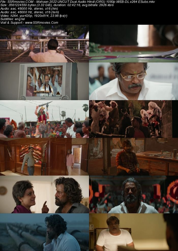 Mahaan 2022 UNCUT Dual Audio Hindi (ORG) 4K 1080p 720p 480p WEB-DL x264 ESubs Mahaan 2022 UNCUT Dual Audio Hindi (ORG) 4K 1080p 720p 480p WEB-DL x264 ESubs