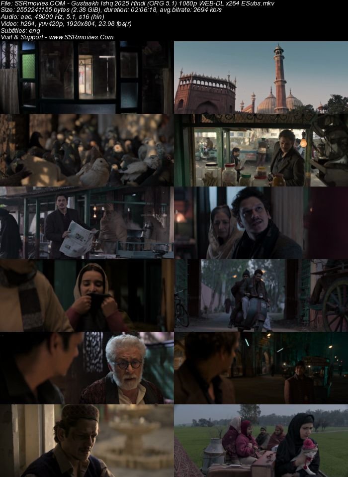 Gustaakh Ishq 2025 Hindi (ORG 5.1) 1080p 720p 480p WEB-DL x264 ESubs Gustaakh Ishq 2025 Hindi (ORG 5.1) 1080p 720p 480p WEB-DL x264 ESubs